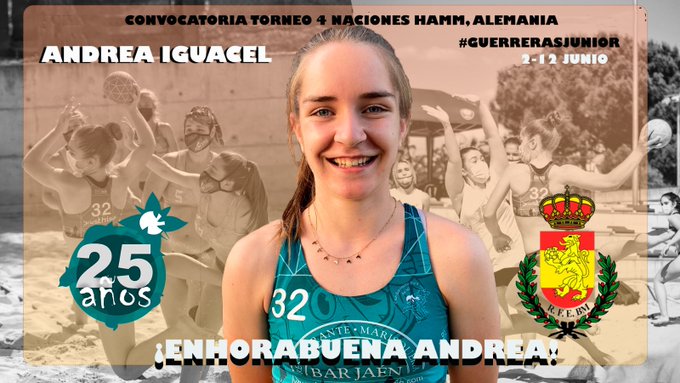 Andrea Iguacel vuelve a la convocatoria de las Guerreras Junior